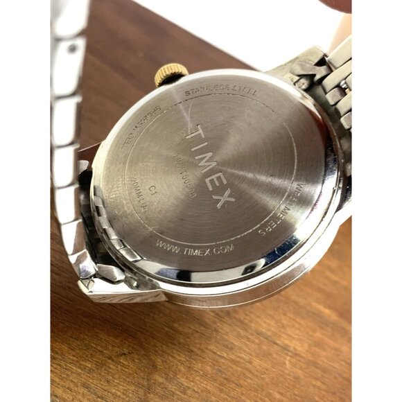 Timex Men's Watch TW2T50500 Quartz Gray Dial Two Tone Stainless Steel 41mm - Picture 6 of 13